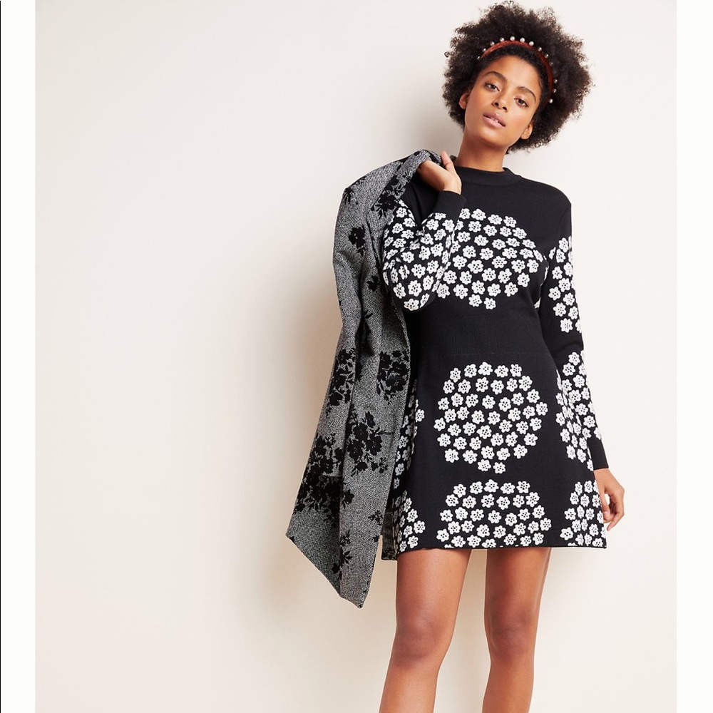 Marimekko Vuolas Puketti Knitted Merino Wool Dress Size XS NWT - Picture 9 of 15